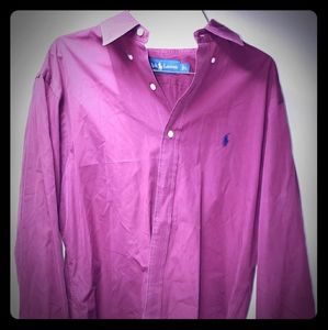 Ralph Lauren Large Button Up Shirt Maroon
